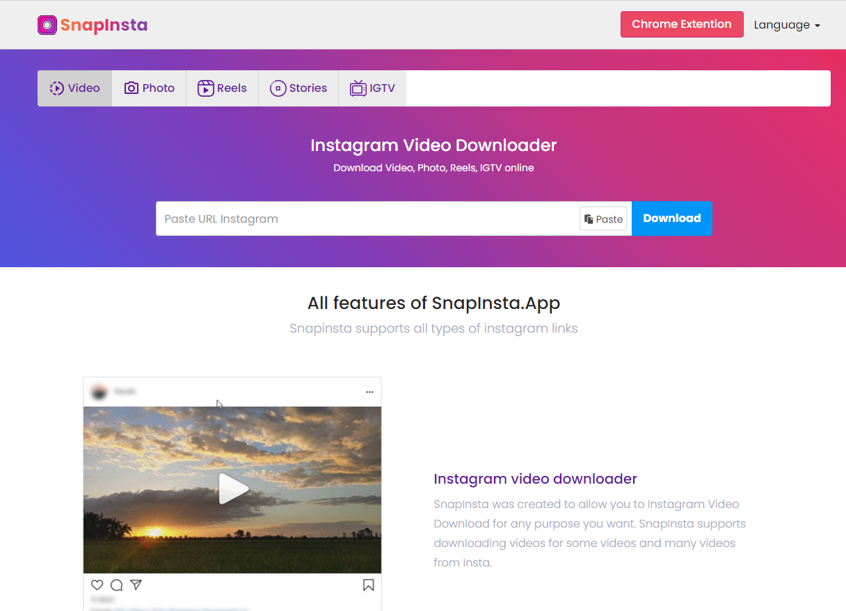 snapinstapro.org – Best tool Instagram downloader 2021